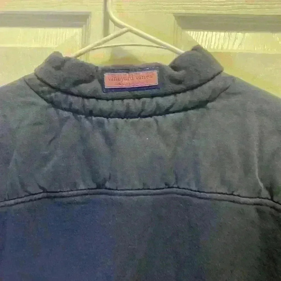 Vineyard Vines The Shep Ian Shirt Fleece Large Blue 1/4 Zip Pullover - Picture 3 of 8